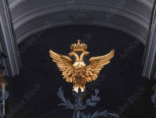 Golden double-headed eagle, symbol of Russia