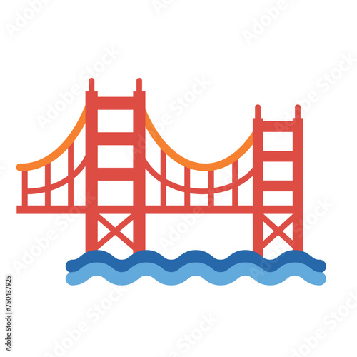 San Francisco Golden Gate Bridge Icon