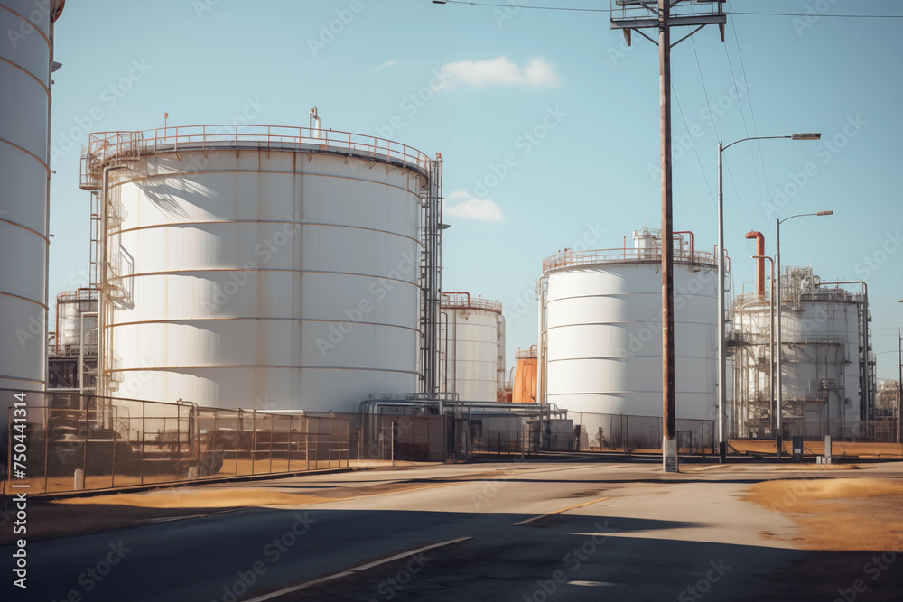 Big industrial oil tanks Big industrial oil tanks