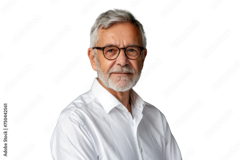 Portrait studio Smart and healthy senior business man wearing suit and t shirt that posing and smiling relaxedly isolated on transparent png background. Portrait studio Smart and healthy senior business man wearing suit and t shirt that posing and smiling relaxedly isolated on transparent png background.