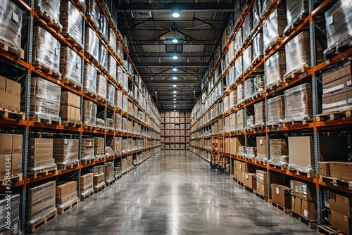 Logistics distribution center, Retail warehouse.  © Straxer