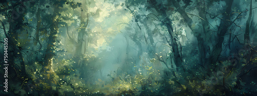 Whispering Woods  The Luminous Heart of the Forest