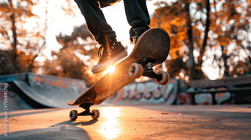 Person actively skateboarding at a skate park, performing tricks and maneuvers on ramps and rails surrounded by other skaters