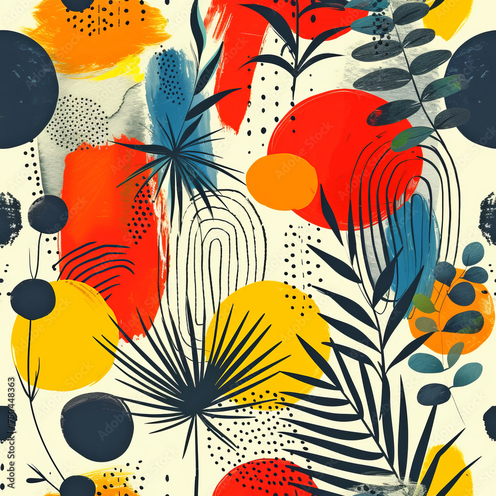 Flowers Plants Leaves Frameless patterns to enlarge and use as a graphic element like background, ai generated Flowers Plants Leaves Frameless patterns to enlarge and use as a graphic element like background, ai generated