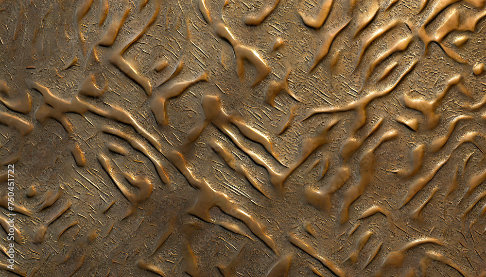 Gold copper embossed abstract background Gold copper embossed abstract background