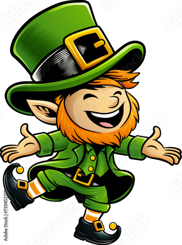 A leprechaun cute Irish St ...
