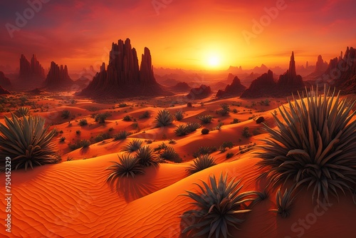 Fantastic Desert Landscape (JPG 300Dpi 10800x7200)
