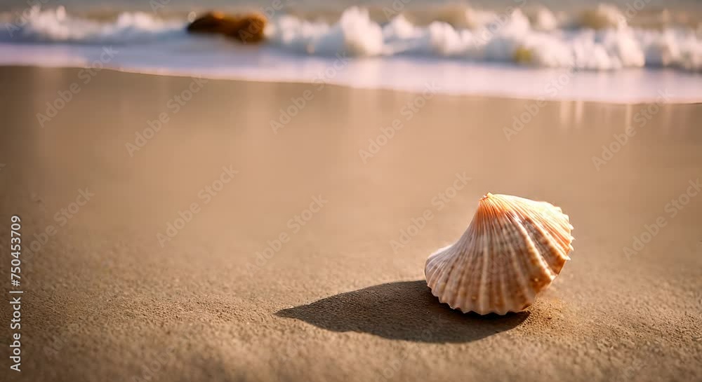 Aquatic Seashell Graphic: Underwater Beauty in Blue Aquatic Seashell Graphic: Underwater Beauty in Blue