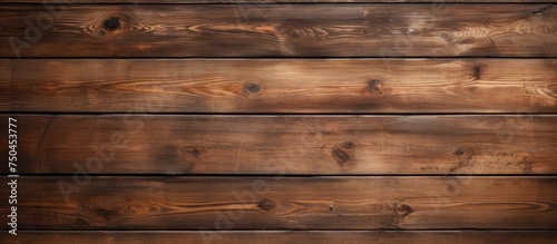 Rustic Wooden Wall with Beautiful Brown Textured Planks for Background or Textured Design Element