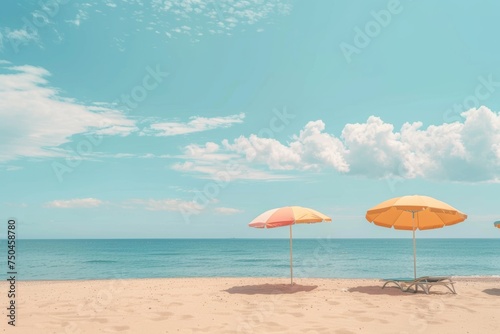 sunny summer beach season concept