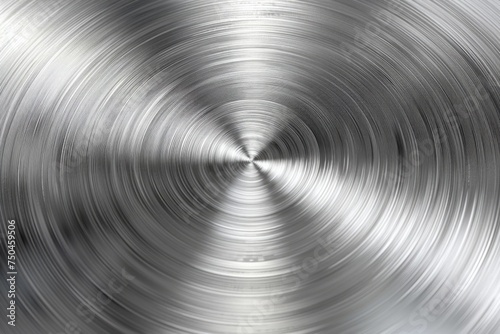 Close up of a metal plate with a circular design  suitable for industrial concepts