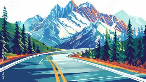  America's interstate highways feature mountainous and wide landscapes.