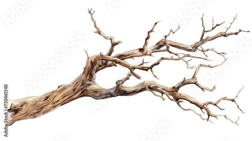 A stark image of a leafless tree, suitable for environmental themes