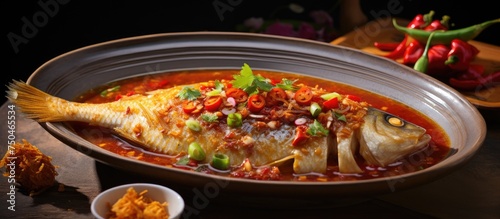 Delicious Mpek Mpek - Traditional Fish and Tapioca Dish with Sweet and Sour Vinegar Sauce