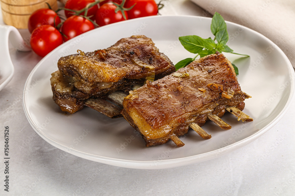 Roasted Lamb ribs with spices