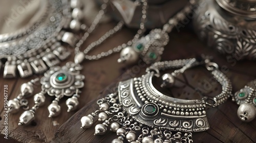 bridal antique silver jewelry