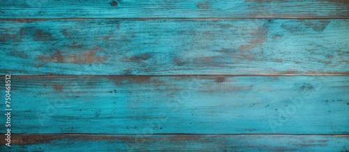 Vintage Blue Wood Texture Background: Retro Style Rustic Turquoise Surface for Cooking Ingredients