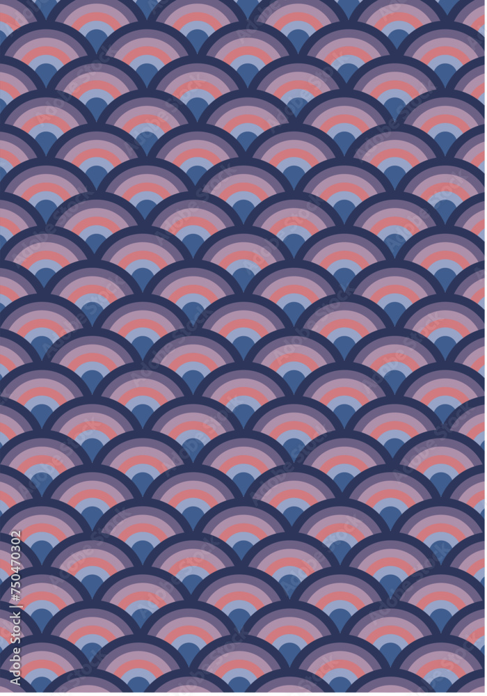 Japanese wave seamless pattern. Abstract ink print vector background. Block print fabric effect wallpaper. Japanese wave seamless pattern. Abstract ink print vector background. Block print fabric effect wallpaper.