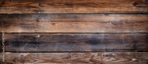 Rustic Wooden Wall with Earthy Brown Texture - Vintage Timber Plank Background Design