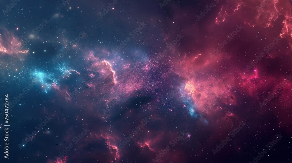 Galaxies in space. cosmos background