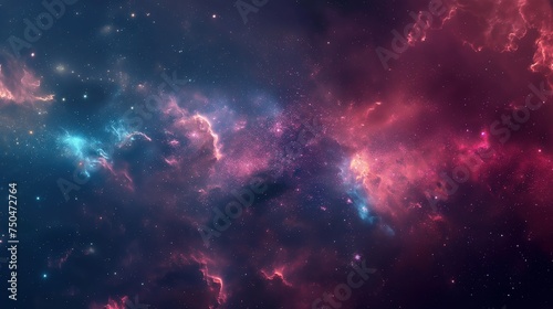 Galaxies in space. cosmos background