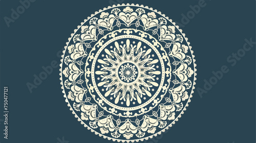 Circle lace ornament round ornamental geometric doily