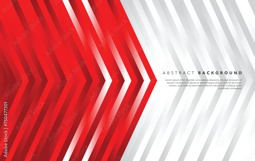 Fototapeta premium red and white modern abstract background design template