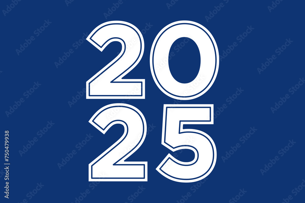 2025 happy new year, trendy new year 2025 white or blue background design template icon vector
2025 happy new year, trendy new year 2025 white or blue background design template icon vector