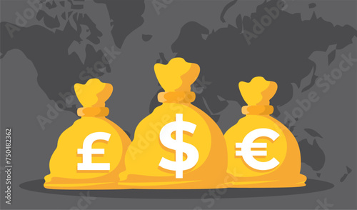 world currency dollar euro yen 
