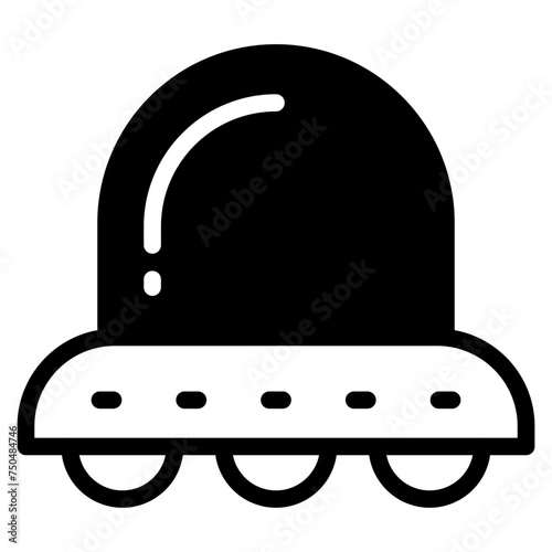 UFO Icon. UFO Flying Saucer Icon