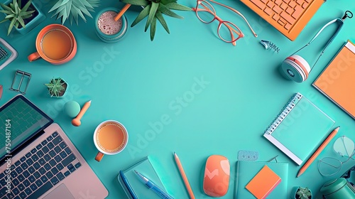 Greeting Card and Banner Design for National Freelancer Day Background