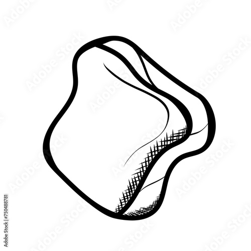 baked goods on white background, bun, croissant, cinnabon vector illustration
