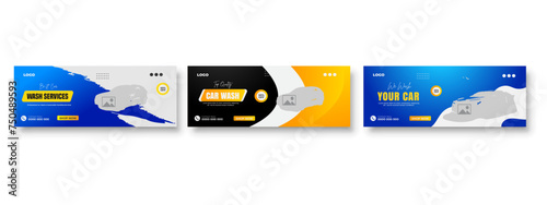 Revitalize Your Ride Car Wash Service Advertisement Cleaning baground smuth color bundleTemplate