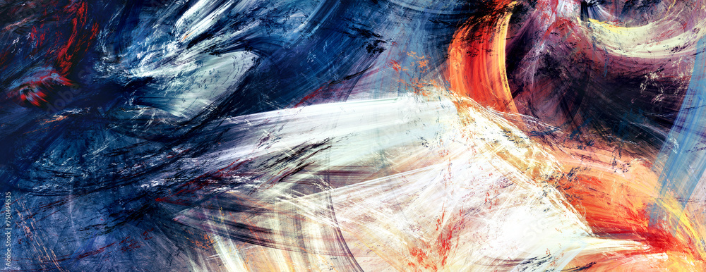 custom made wallpaper toronto digitalArt painting. Abstract paint background. Fractal artwork for creative graphic design