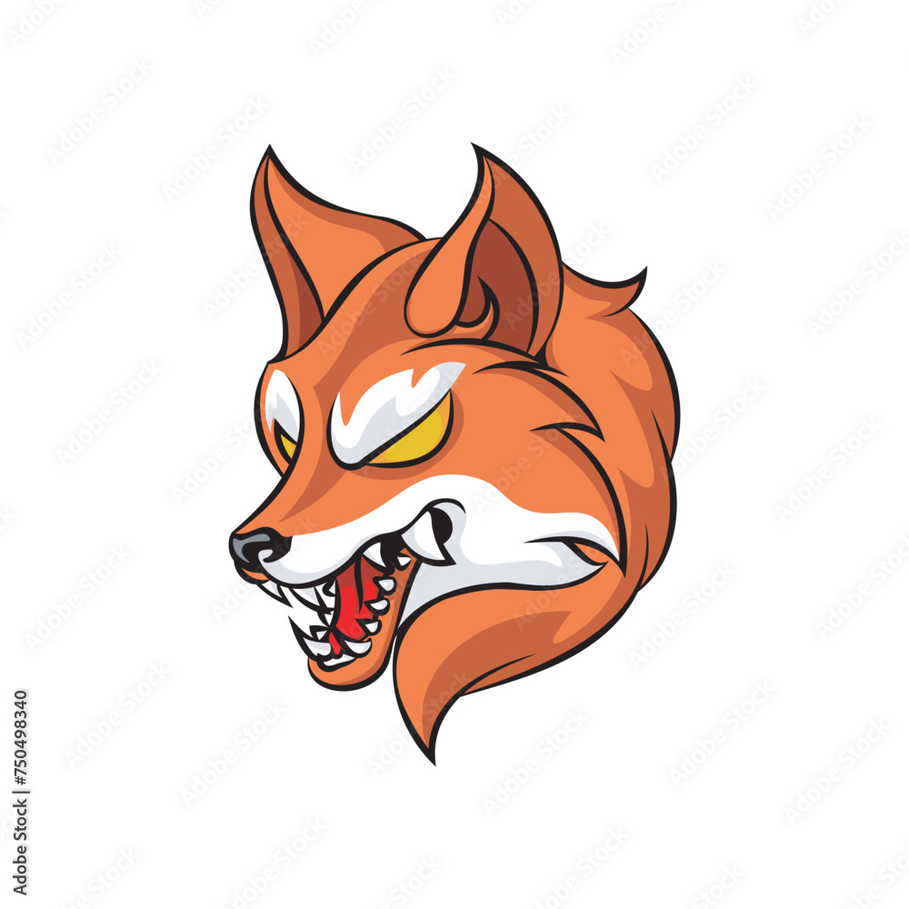 Obraz premium Fox Mascot Logo