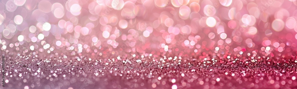 Pink glitter sparkle bokeh background 