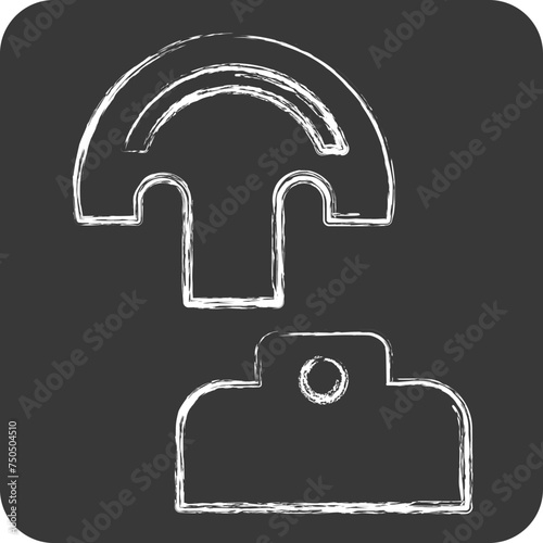 Icon Pattern. related to Shoemaker symbol. chalk Style. simple design editable. simple illustration