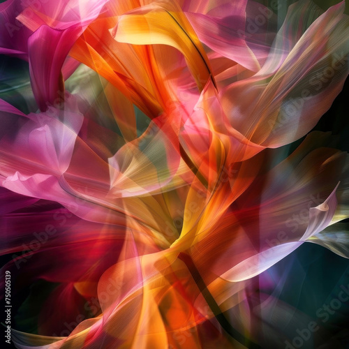 Dive into the abstract vortex of colors