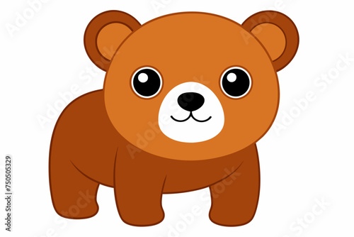 Teddy bear cartoon vector illustration