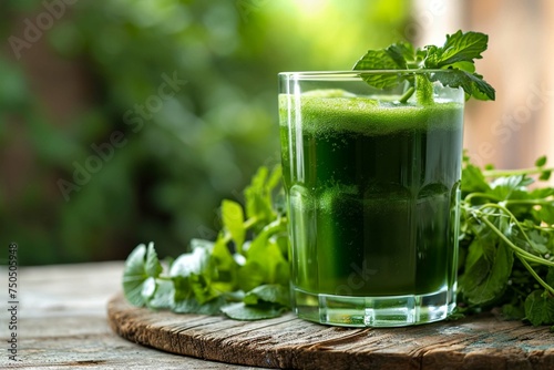 Green juice background