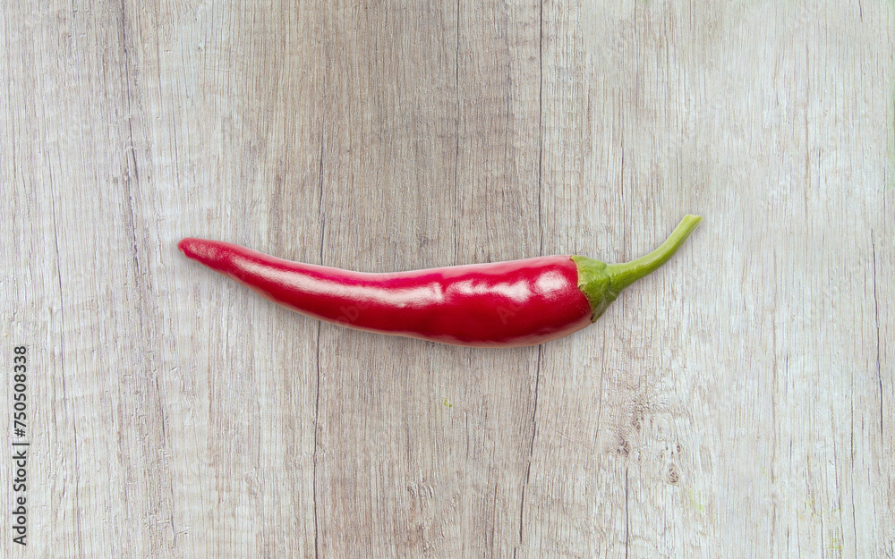 red hot chili peppers wooden background