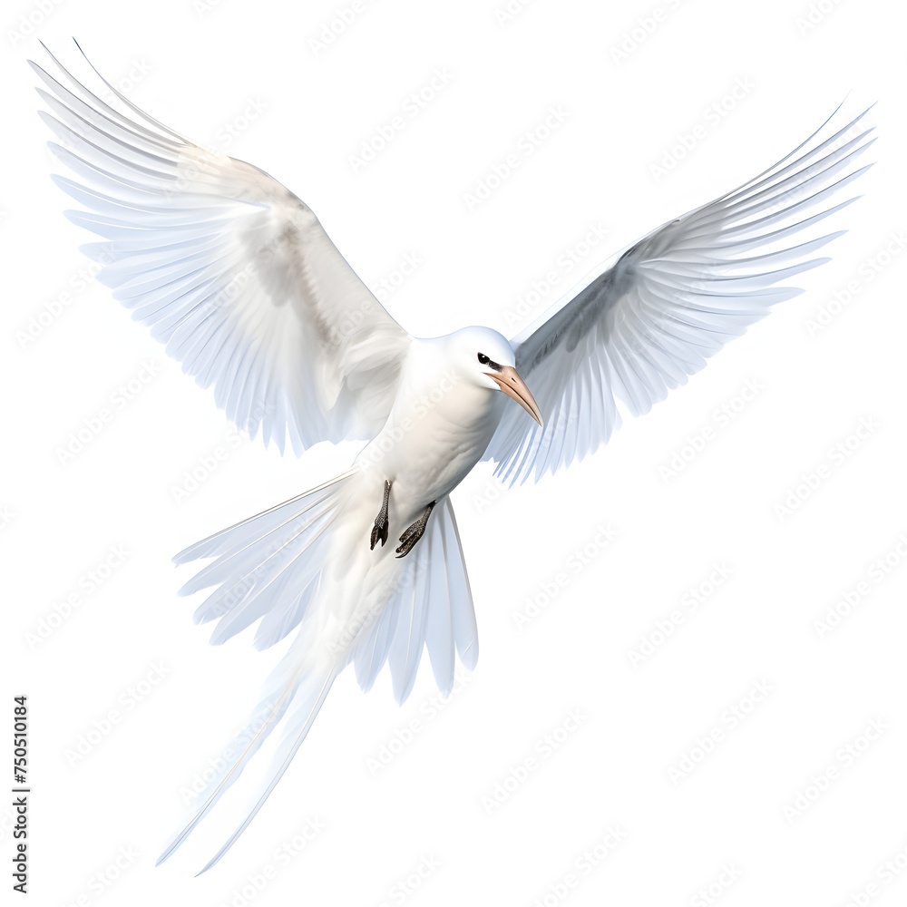 Obraz premium Sabines gull bird, isolated transparent background