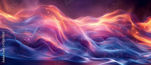 Luminous Horizons Traveling Through Abstract 3D Fluidity Dynamic Holographic Curves Depths Darkness Gradient Sonata Bold Banners, Enigmatic Backgrounds, Mesmerizing Wallpapers, Intriguing Covers