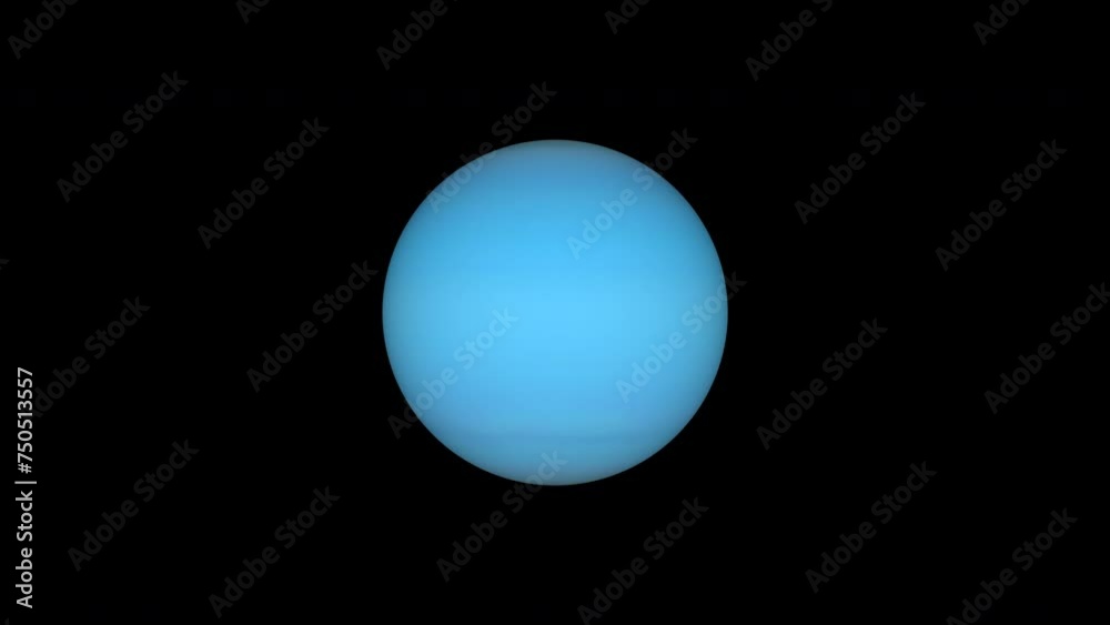 Uranus Planet Loop On Alpha