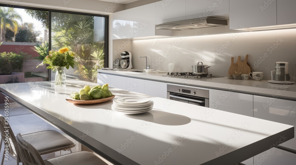 The kitchen sparkles with cleanliness and brightness The kitchen sparkles with cleanliness and brightness