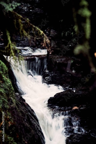 Fototapeta Naklejka Na Ścianę i Meble -  coloured big waterfall