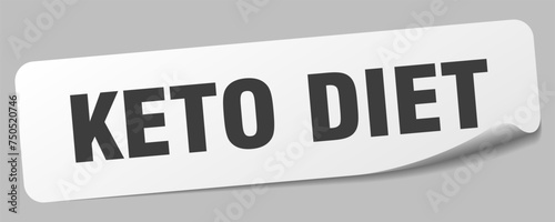 keto diet sticker. keto diet label