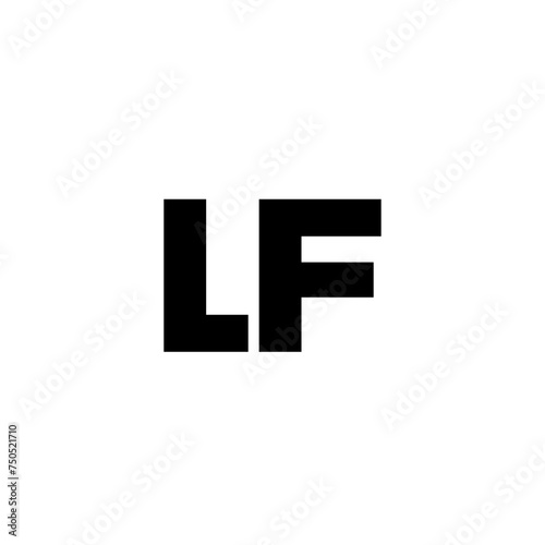 Letter L and F, LF logo design template. Minimal monogram initial based logotype.