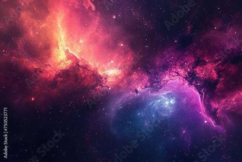 Spectacular galaxy canvas