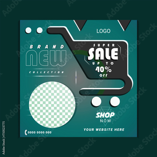 Fashion social media post design